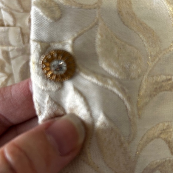 VTG Jones New York Women’s Size 8P 2 Piece Skirt Set Silk & Metallic Old Money - Picture 6 of 15